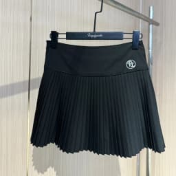 PL Korean Golf Clothing Women Sleeveless Knitted Shirt Slim Golf Tank Tops Ladies High Waist Tennis Skirts Pleated Leisure Skort