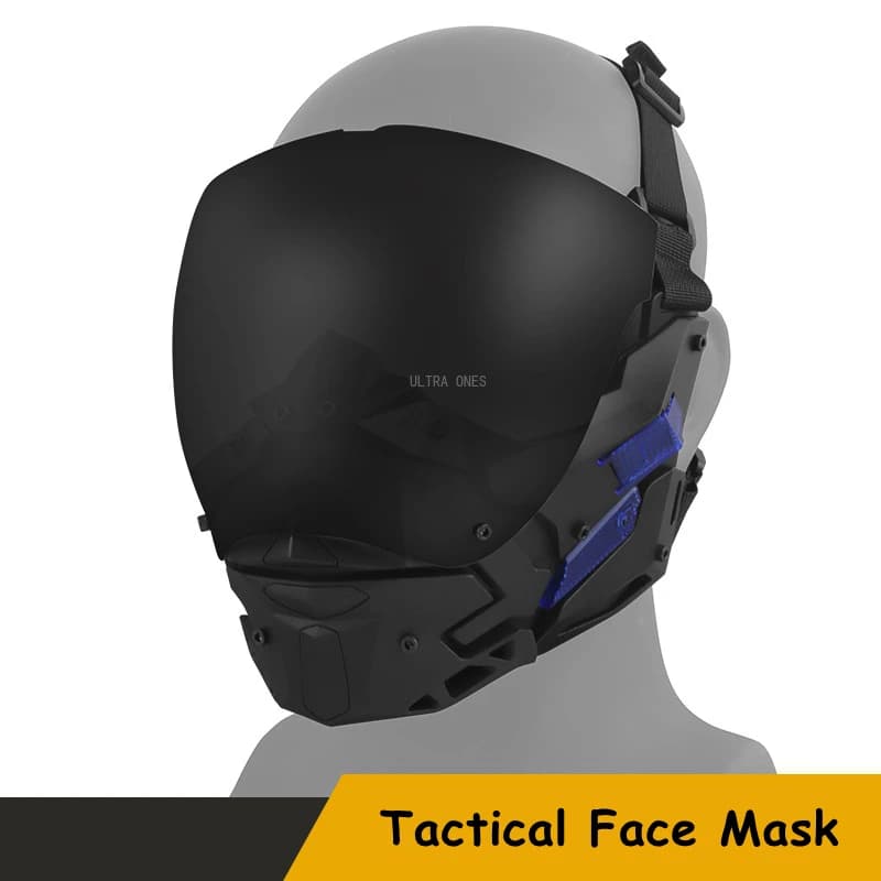 Airsoft Mask Detachable Anti-fog Lens Motorcycle Sports Cyberpunk Full Face Masks Tactical Paintball Hunting CS Face Mask
