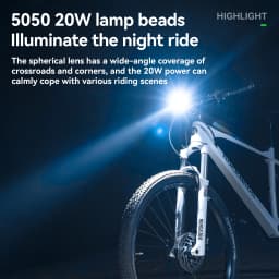 ROCKBROS Front Light Ultralight 1200LM High Bright Lamp Waterproof Aluminum Alloy Head Light Type-C Charging Bike Accessories