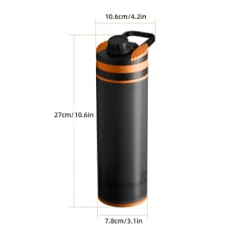 Clearly Filtered Water Bottle Ultra-Fine Filter Portable Outdoor Water Purifier for Hiking Camping and Travel Water Filter Bottl