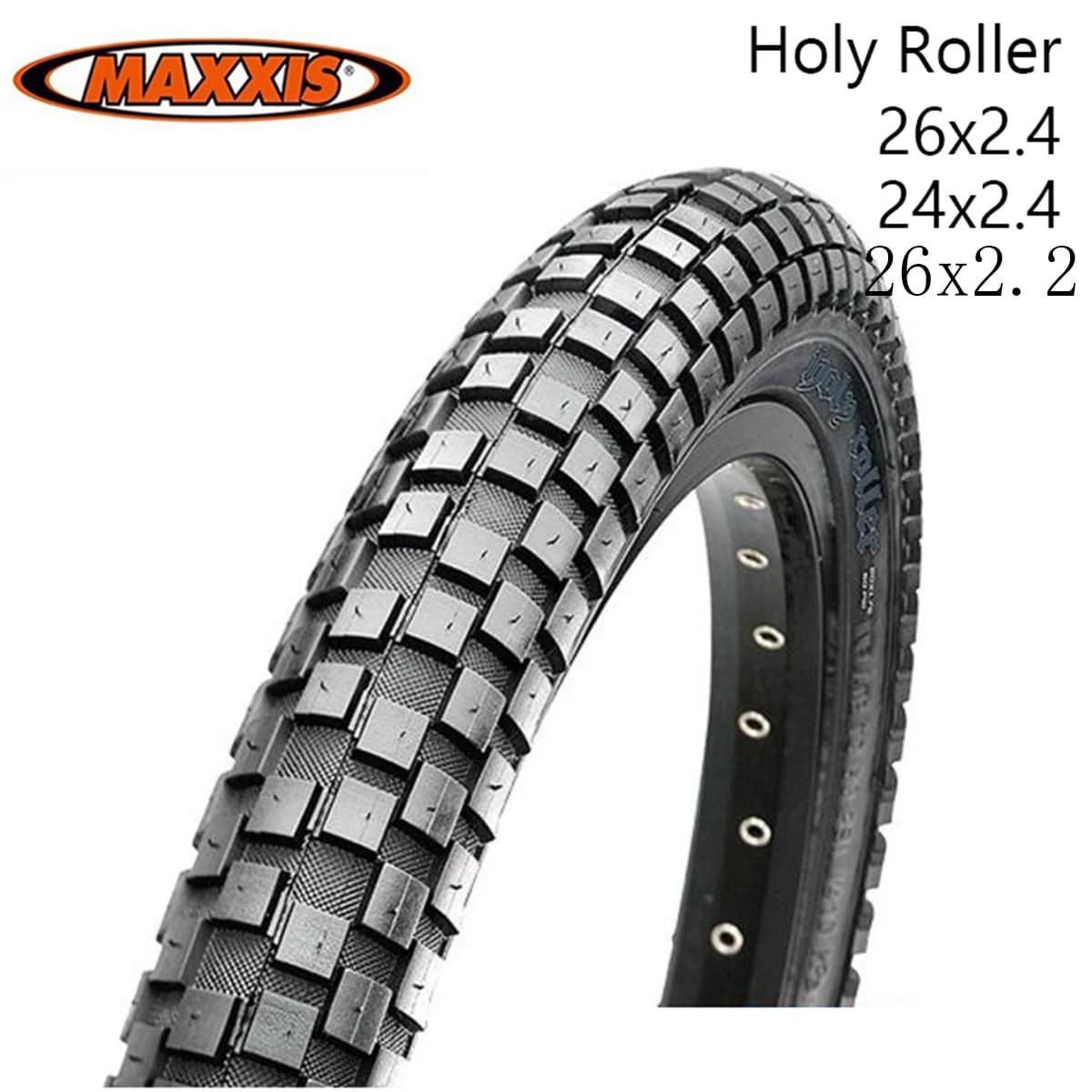 1pc MAXXIS 26 Holy Roller 26*2.4 26*2.2 24*2.4 BMX Bicycle Tire Street Chocolate Tread Climbing Steel Wire Tyre Bike Tire