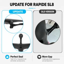 ULLICYC For SL8 Rapide Integrated Handlebar Computer Mount Compatible With Gopro/GPS/Garmin/Bryton/Wahoo Aluminum Alloy