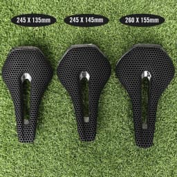 RYET 3D Printed Full Carbon Bicycle Saddle 245mm Bike Saddle For MTB Gravel Road Bike Seat bicycle parts  135/145/155mm