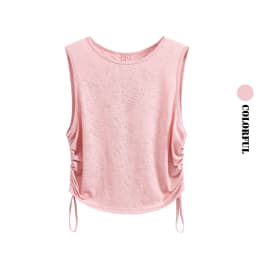 DRUR Women Summer Yoga Tops Lightweight Racerback Workout Shirts Loose Sleeveless Fitness Athletic Pullover Beach Sports Tee New