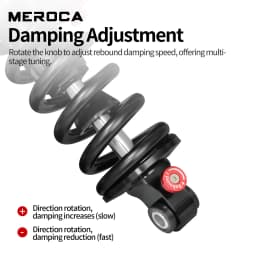 MEROCA RCT2 Mountain Bike Bicycle MTB Downhill DH Rear Shock 190mm 210mm 230mm 550 Lbs New Model Type