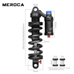 MEROCA RCT2 Mountain Bike Bicycle MTB Downhill DH Rear Shock 190mm 210mm 230mm 550 Lbs New Model Type