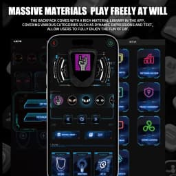Smart LED Screen Motorcycle Bicycle Leg Bag Waterproof Ride Cycling Drop Leg Side Bag For Men Women DIY Pattern APP Control