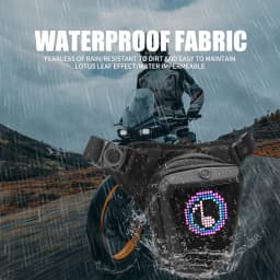 Smart LED Screen Motorcycle Bicycle Leg Bag Waterproof Ride Cycling Drop Leg Side Bag For Men Women DIY Pattern APP Control