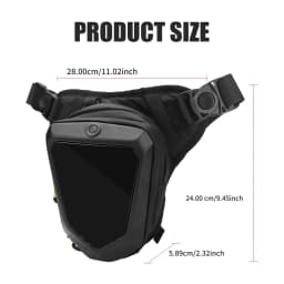 Smart LED Screen Motorcycle Bicycle Leg Bag Waterproof Ride Cycling Drop Leg Side Bag For Men Women DIY Pattern APP Control