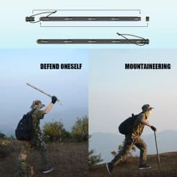 CEOI GWOK Hiking Stick Multi-functional Adjustable Walking Sticks All Your Outdoor Needs Durable Aluminum Alloy Trekking Poles