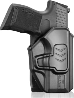 P365 Holster with Molle Adapter,OWB Holster for Sig Sauer P365X / P 365 SAS / P365 .380,ndex Release,Adjustable Cant,Right Hand