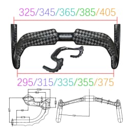 BALUGOE Carbon Cycling Track Handle Aerodynamics Bicycle Handlebar Fixed Toot Bike Handlebar 12K Shiny 31.8mm Sports UCI