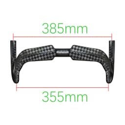 BALUGOE Carbon Cycling Track Handle Aerodynamics Bicycle Handlebar Fixed Toot Bike Handlebar 12K Shiny 31.8mm Sports UCI