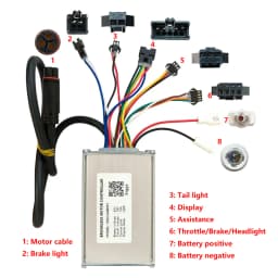 Ebike Brushless Motor Controller X062-AAB001 48V 18A for KDS Protocol Display for Electric Scooters MTB Fat Bikes Accessories