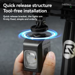 ROCKBROS 1600LM Bike Light Remote Control Digital DisplayCycling Lantern Headlamp PX6 All-weather Smart Bicycle Lights