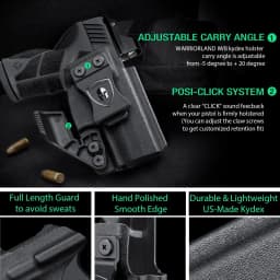 Only For Taurus GX2,IWB Kydex Holster,Concealed Carry Holster,Adjustable Cant,Audible Lock,Inside Waistband Carry,Right Hand