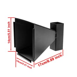 14*14*17 cm Funnel-shaped Shooting Practice Target Box with Slingshot Target Paper (20 Pcs Included)