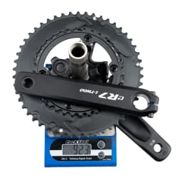 L-TWOO eR7 road bike crankset, one-piece molding technology, 24mm axle, 165/170 cranks, 50-34 chainrings, compatible with 11/12s