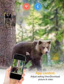 WIFI900 4k Wifi Hunting Cameras 940nm APP Surveillance Wireless Bluetooth Control Night Vision Wildlife Photo Traps Camera