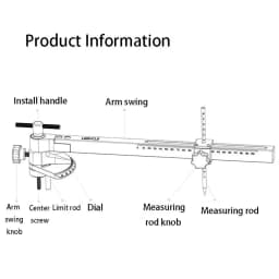 LEBYCLE Bicycle Rider Adjustable Tool Hand Becomes Symmetrical Horizontal Adjustment High-strength Aluminum Alloy Material
