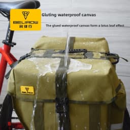 30/43/50L Bicycle backpack double-sided tail bag rear shelf waterproof large-capacity backpack West Biking Bike Rear Seat Bag