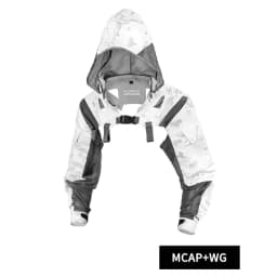 DMgear Tactical Hooded Coat Combat Uniform Long Sleeve Jacket Camouflage Black Breathable Comfortable Hunting Camping Outdoor