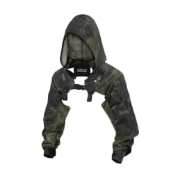 DMgear Tactical Hooded Coat Combat Uniform Long Sleeve Jacket Camouflage Black Breathable Comfortable Hunting Camping Outdoor