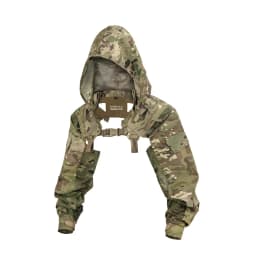 DMgear Tactical Hooded Coat Combat Uniform Long Sleeve Jacket Camouflage Black Breathable Comfortable Hunting Camping Outdoor