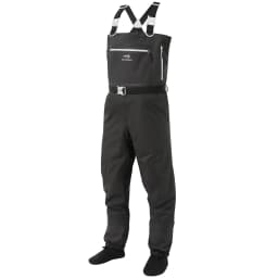BASSDASH Men’s Lightweight Breathable Chest Wader Black Camo Stockingfoot for Fly Fishing Hunting FW11