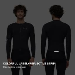 BCBE-ING Men Cycling Jersey Long Sleeve Pro Aero Slim Fit Cycling Jersey Breathable Lightweight UPF 50+ Man Cycling Maillot