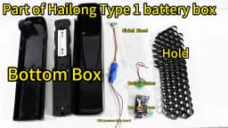 ChamRider HaiLong 2 Ebike Battery Box Electric Bike Down Tube Case with USB 5V Output 10S6P 13S5P Nickle Strips 65 Pcs