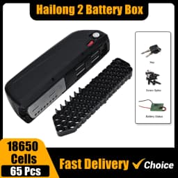 ChamRider HaiLong 2 Ebike Battery Box Electric Bike Down Tube Case with USB 5V Output 10S6P 13S5P Nickle Strips 65 Pcs