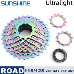 11 12 Speed SLR CNC Road Bike Cassette 11-28/32/34/36T Ultralight Gravel Freewheel Colorful Flywheel K7 Sprocket For Shimano HG