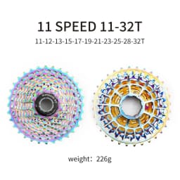 11 12 Speed SLR CNC Road Bike Cassette 11-28/32/34/36T Ultralight Gravel Freewheel Colorful Flywheel K7 Sprocket For Shimano HG