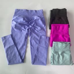 2 Piece Sets Women Racer Sports Bra High Waist Scrunch Bum Seam Yoga leggings Sports Suit Fitness Clothes Outfit Yoga Set