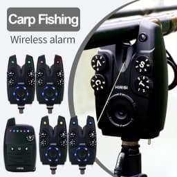 Hirisi Wireless Carp Fishing Alarm Set 1+4 with Anti-Theft & Bite Indicator S4 Alarm Set Fishing Tackle for Carp Anglers