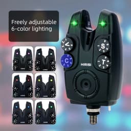 Hirisi Wireless Carp Fishing Alarm Set 1+4 with Anti-Theft & Bite Indicator S4 Alarm Set Fishing Tackle for Carp Anglers