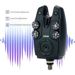 Hirisi Wireless Carp Fishing Alarm Set 1+4 with Anti-Theft & Bite Indicator S4 Alarm Set Fishing Tackle for Carp Anglers