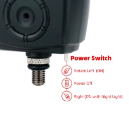 Hirisi Wireless Carp Fishing Alarm Set 1+4 with Anti-Theft & Bite Indicator S4 Alarm Set Fishing Tackle for Carp Anglers