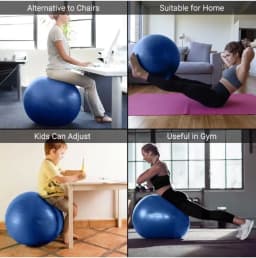 Yoga Ball 75cm Explosion-proof Gym Equipment for Pilates Bodybuilding Balance Training Rehabilitation Exercise Add-ons
