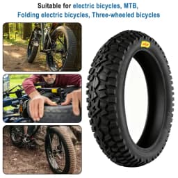 20x5.0 All-Terrain Off-Road Fat Tire for Electric Bicycle Widening Anti-Skid E-Bike Cycling Tyre Replacement Repair Parts