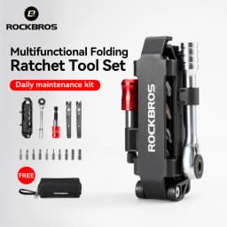 ROCKBROS Bicycle Repair Tools Kit Lightweight Portable Rachet Wrench Screwdrivers Bicycle Tire Levers Bike Maintenance Tools Set