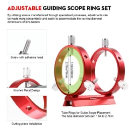 Datyson Star Finder Scope, 9X50 90-Degree All-Metal Optical Detector, Astronomical Telescope with Full Forward Optical Crosshair and Bracket, Multi-Coated Upright Calibration Image Telescope Detector, Suitable for Auxiliary Star Finding with Astronomical Telescopes