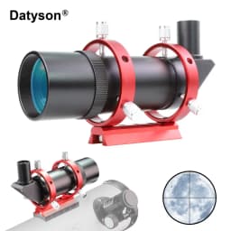 Datyson Star Finder Scope, 9X50 90-Degree All-Metal Optical Detector, Astronomical Telescope with Full Forward Optical Crosshair and Bracket, Multi-Coated Upright Calibration Image Telescope Detector, Suitable for Auxiliary Star Finding with Astronomical Telescopes