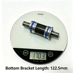 GINEYEA Square Taper Bottom Bracket BB68 BB73 113 118 120 122.5mm Titanium Carbon Ceramic Bearings BSA Thread for MTB Road Bike