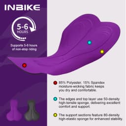 INBIKE Spring Women's Biking Bib Pants High Waist Road Cycling Pants Long with Padded Cushion for Long Riding Road Bike Toursers