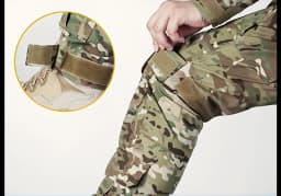 Multicam Tactical Pants +Pads Men Combat Trousers Work Camo Hunting Clothes Multi-pocket Breathable Wear-resisting Cargo Pants
