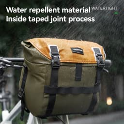 ROCKBROS Bike Front Bag 24L Large Capacity Expandable Handlebar Bag Portable Waterproof Shoulder Bag Fits various scenarios Bag