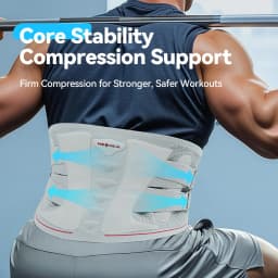 Breathable Lumbar Back Support Belt with 3D Lumbar Pad for Lower Back Pain Relief Adjustable Waist Wrap for Sports Lifting Men