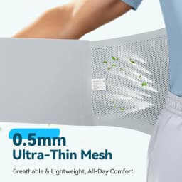 Breathable Lumbar Back Support Belt with 3D Lumbar Pad for Lower Back Pain Relief Adjustable Waist Wrap for Sports Lifting Men